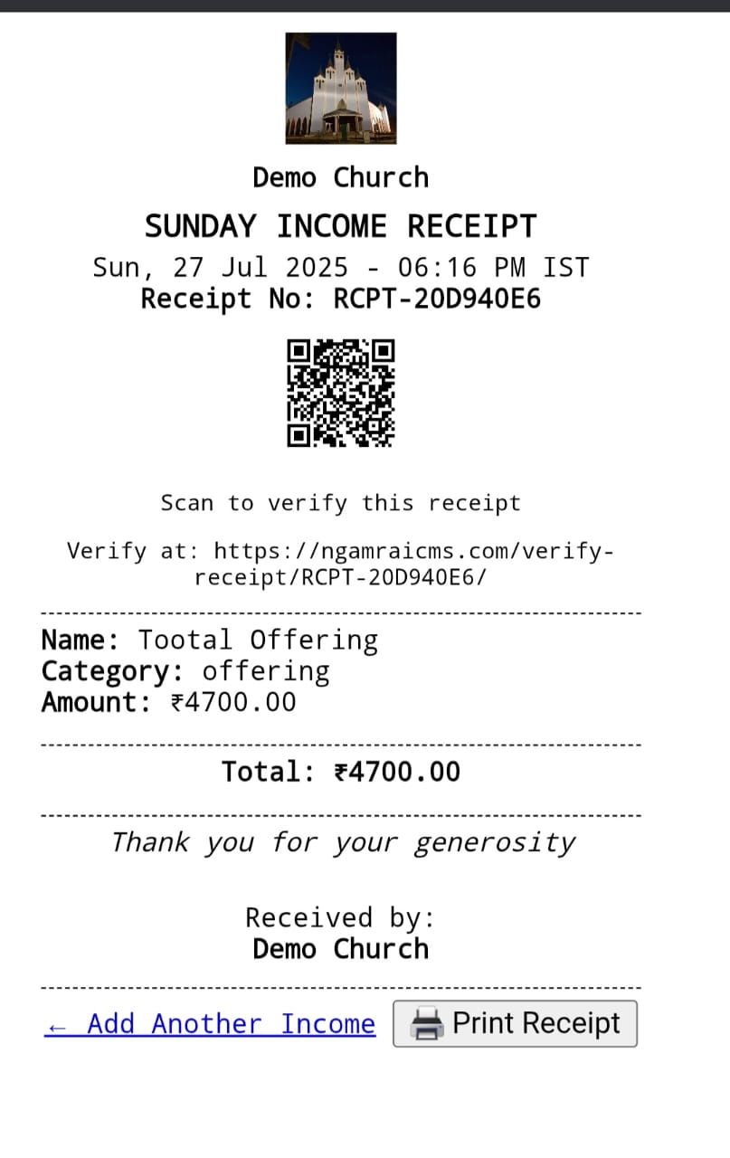 Receipt Example